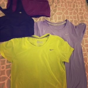 Nike work out shirts